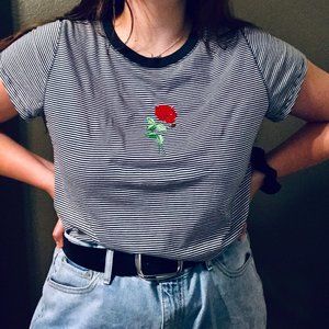 Rose Striped T-Shirt